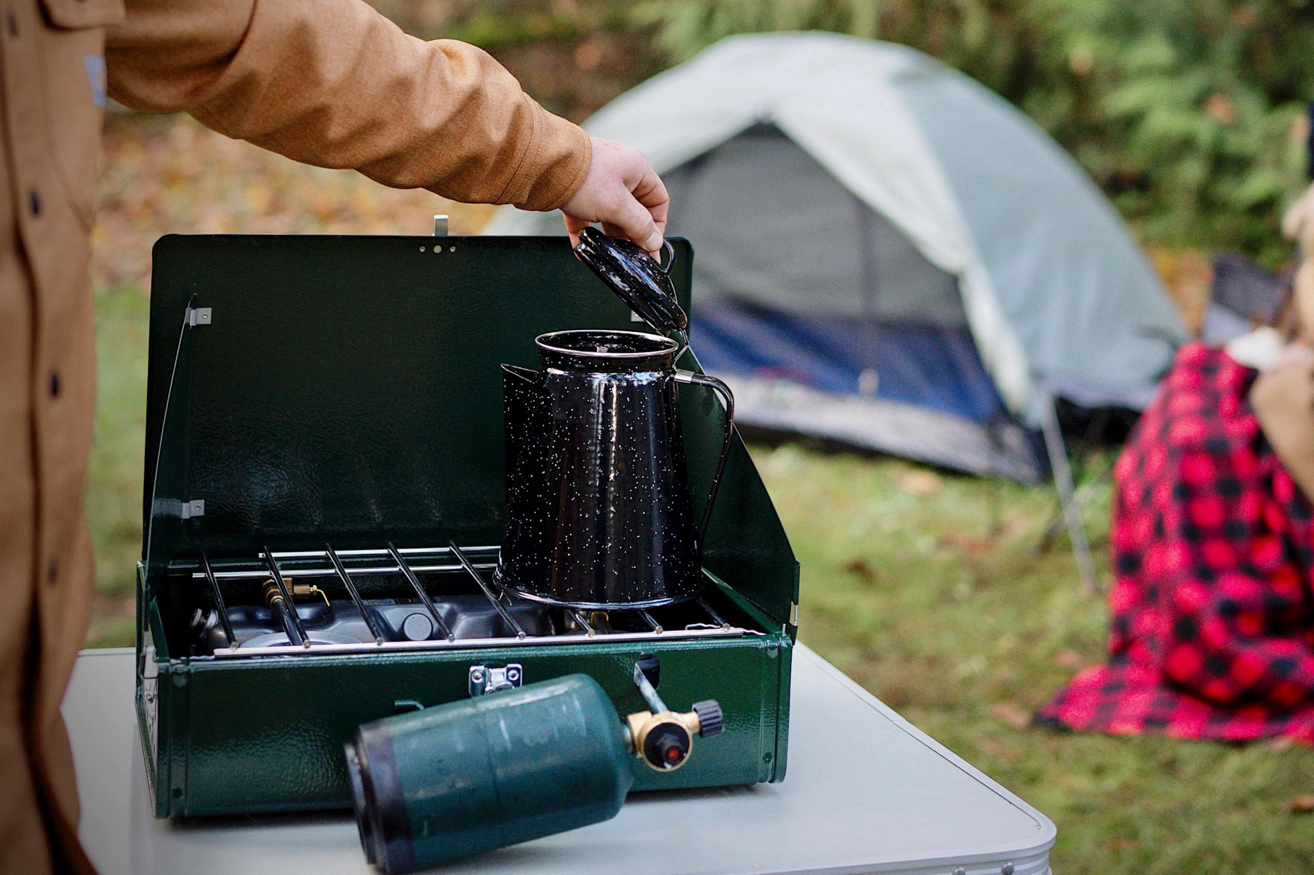 Enamel Percolator Coffee Pot