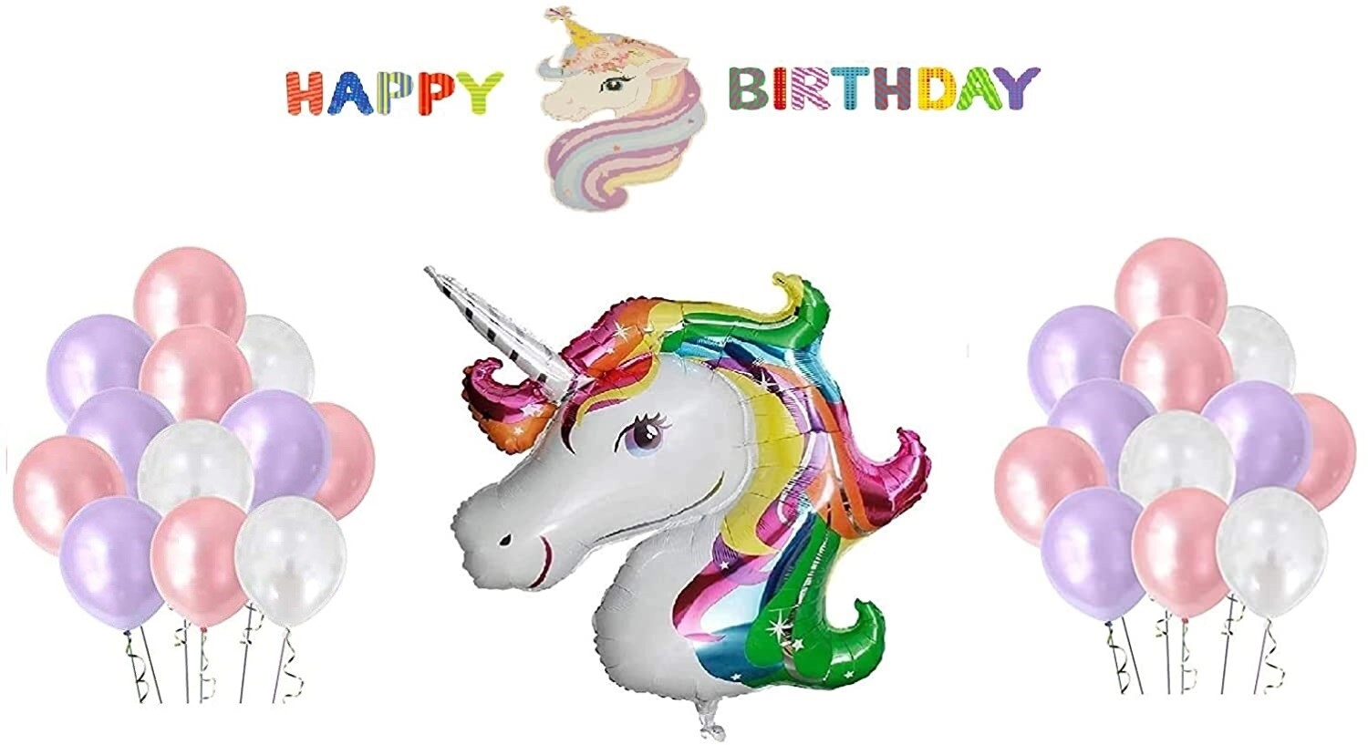 Unicorn Balloons Arch Garland - Baby Shower