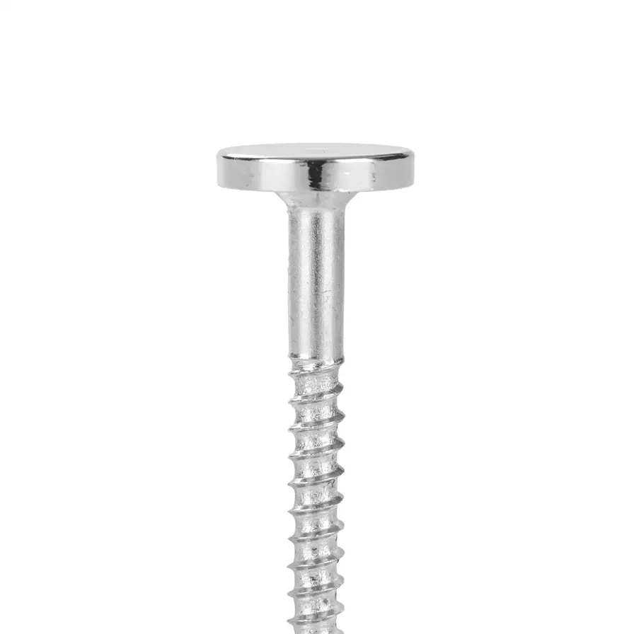 Slotted Round Mirror Screw Pack - 4.25 cm 0.4 cm