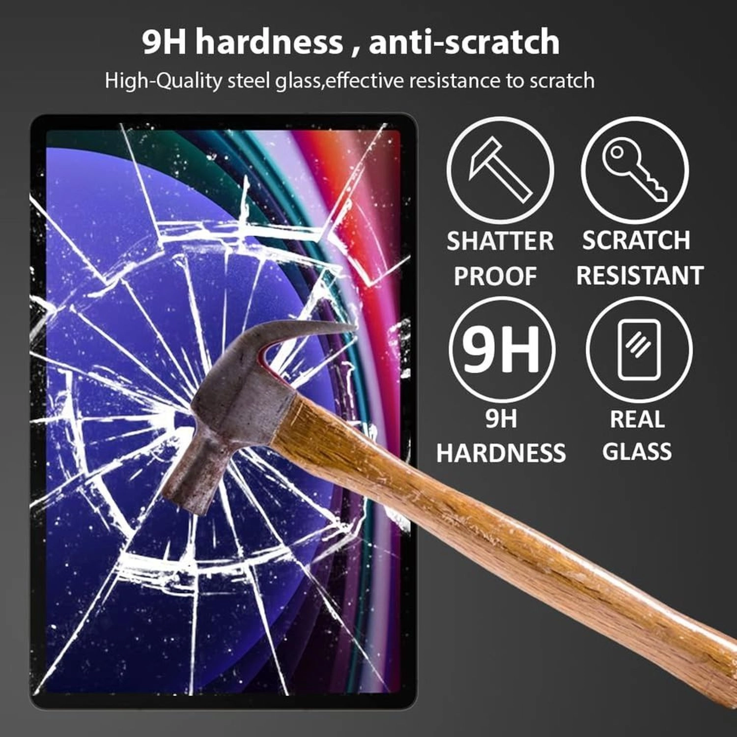 Anti-Scratch Tempered Glass Screen Protector for Galaxy S8/S9/S7FE