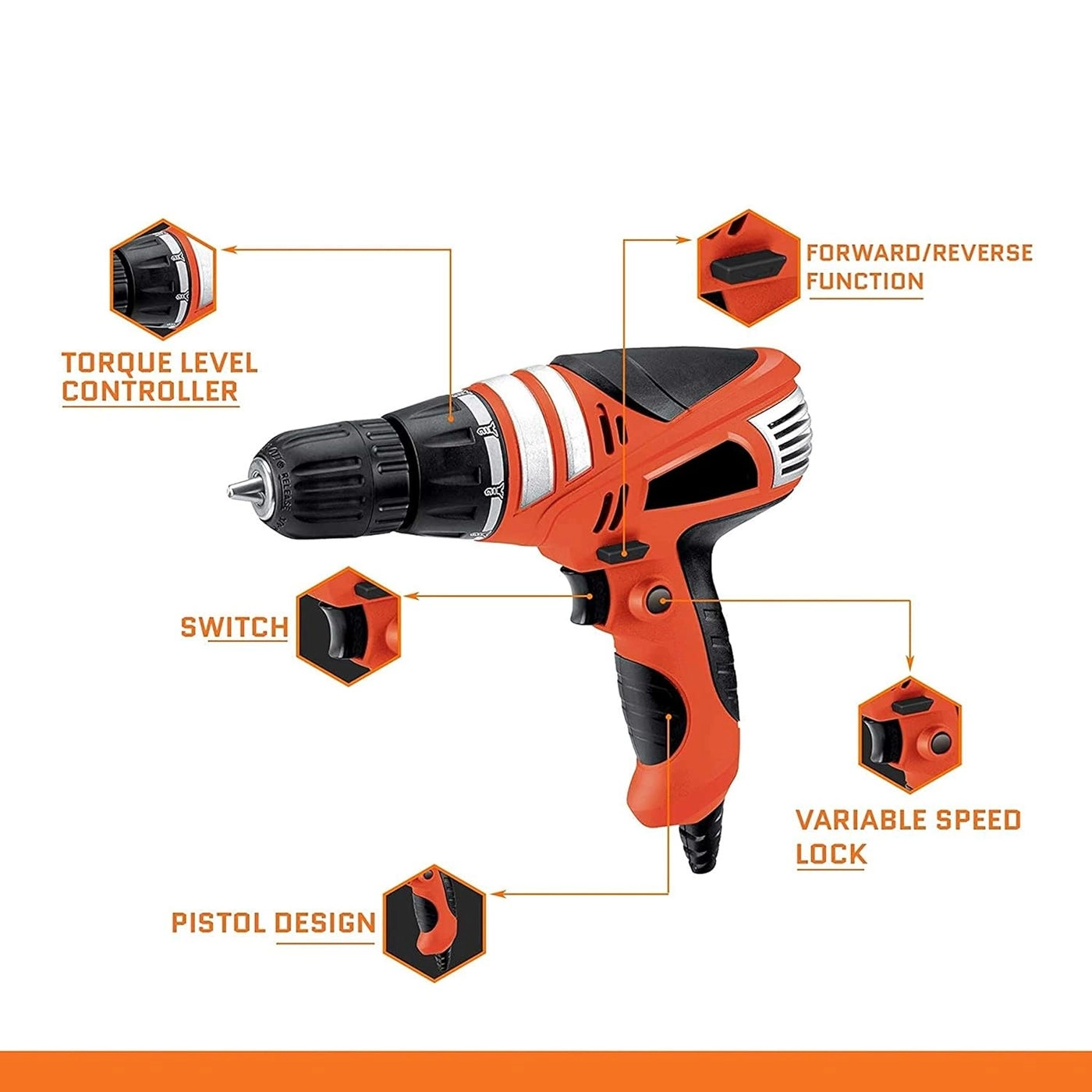 CLASSIC Torque Adjustment System - 10mm corded