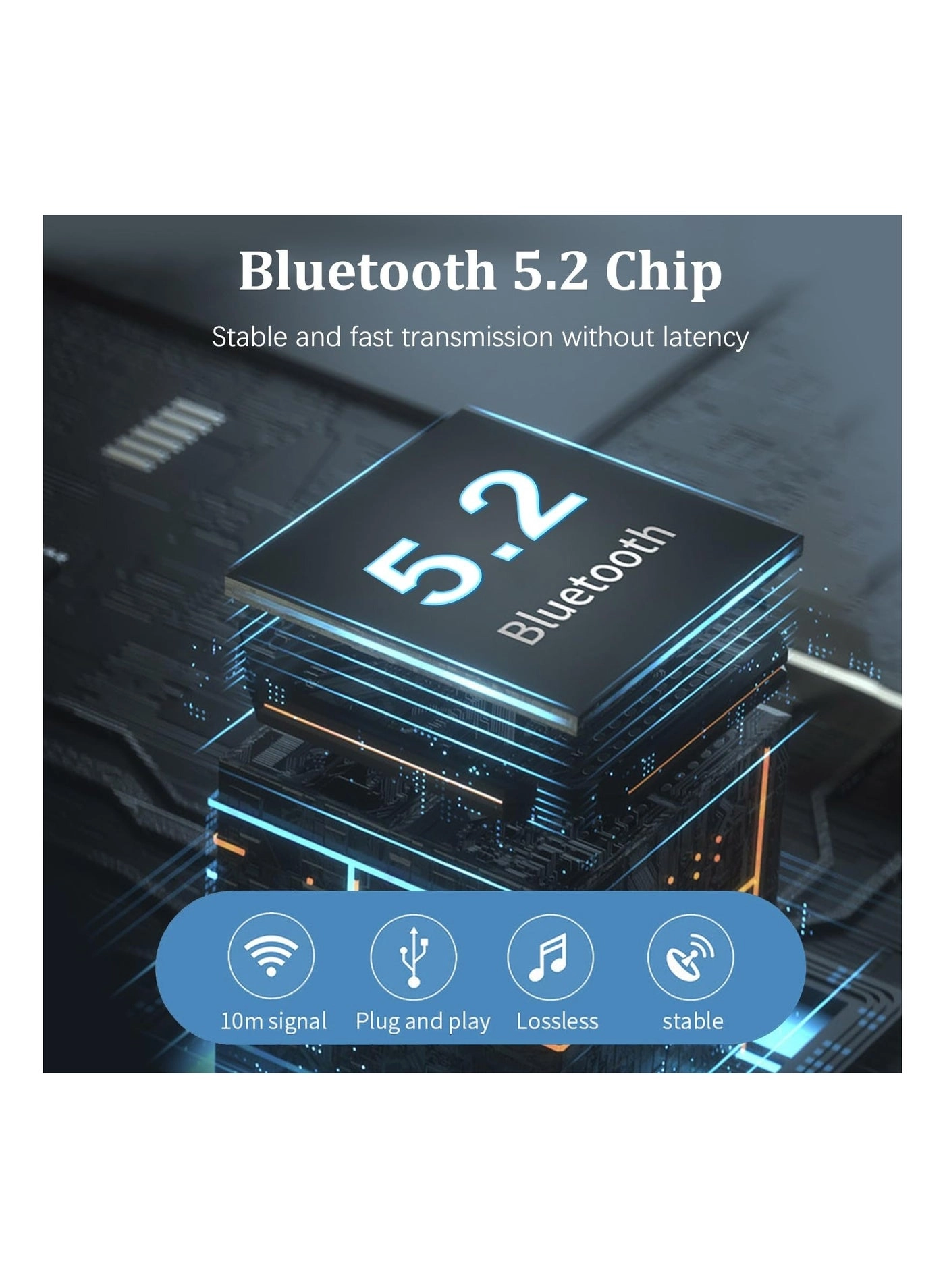 Bluetooth Audio Receiver - Bluetooth 5.2 3.5mm and 2RCA Type-C