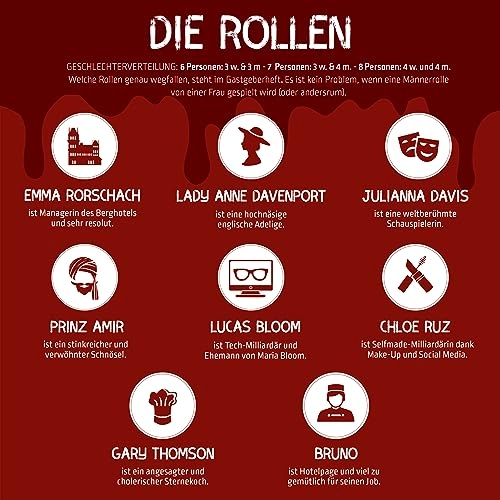 Crime Dinner for Home - German 16 years and up