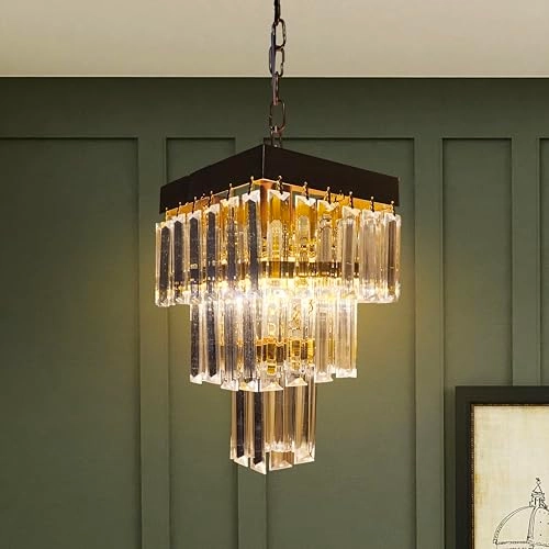 Square Shaped Modern Crystal Chandelier - 18 Inches (45.7 cm)