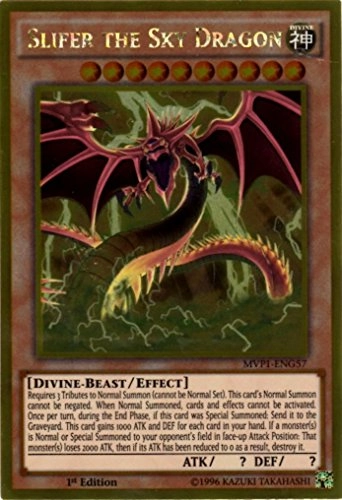 Slifer The Sky Dragon - MVP1-ENG57 1st Edition Gold Rare