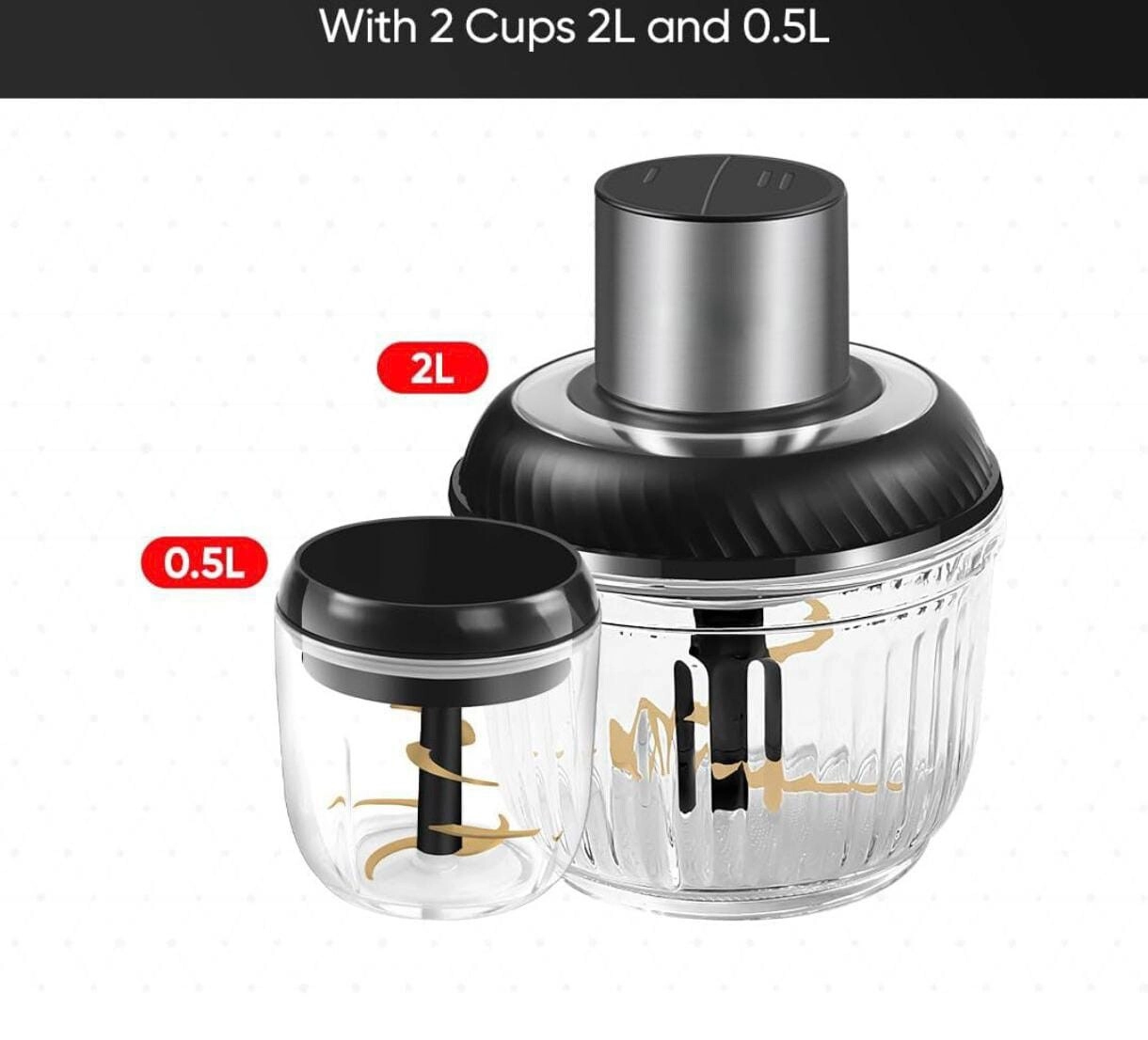 Food Processor - 2L & 0.5L