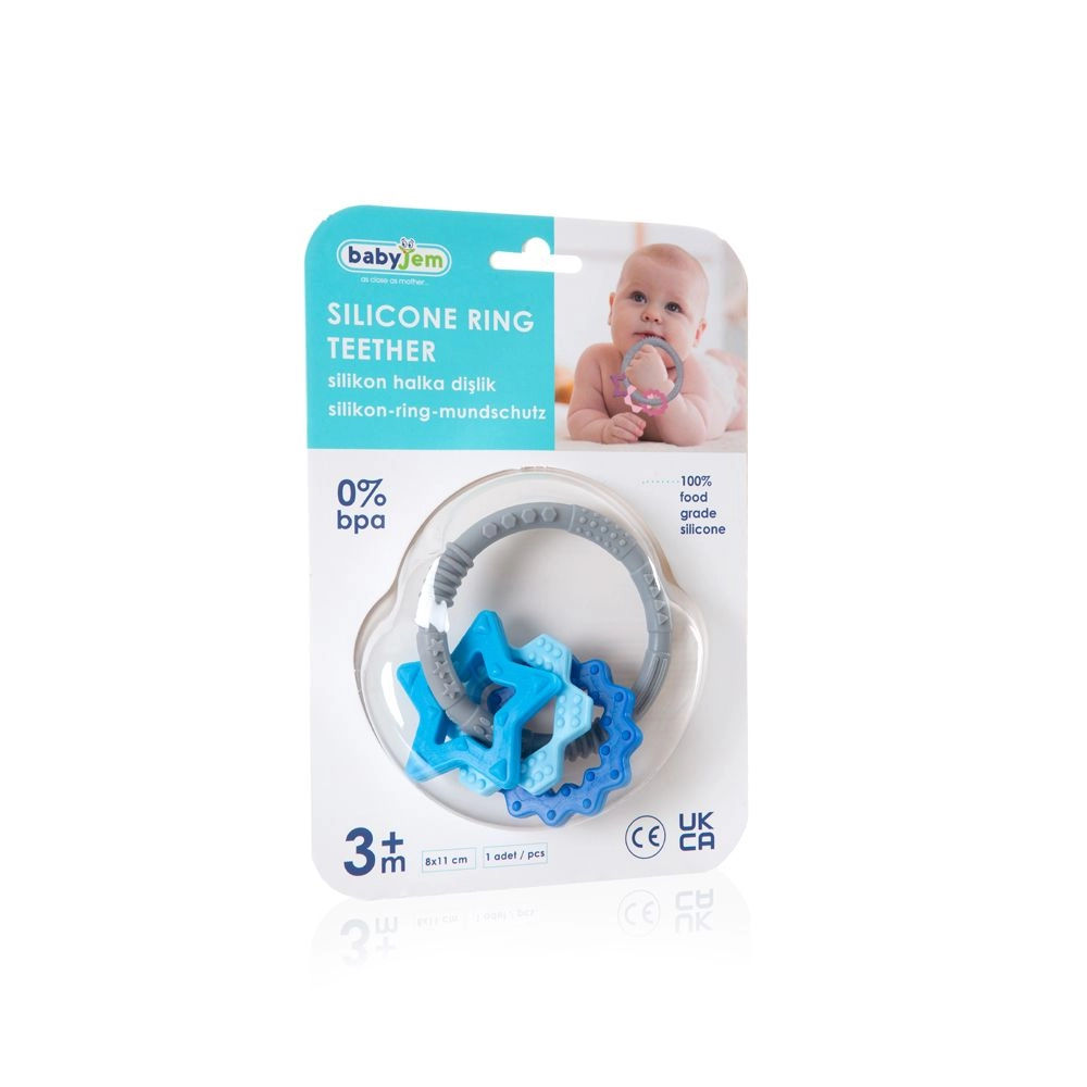 Silicon Ring Teether - 100% food-grade silicone