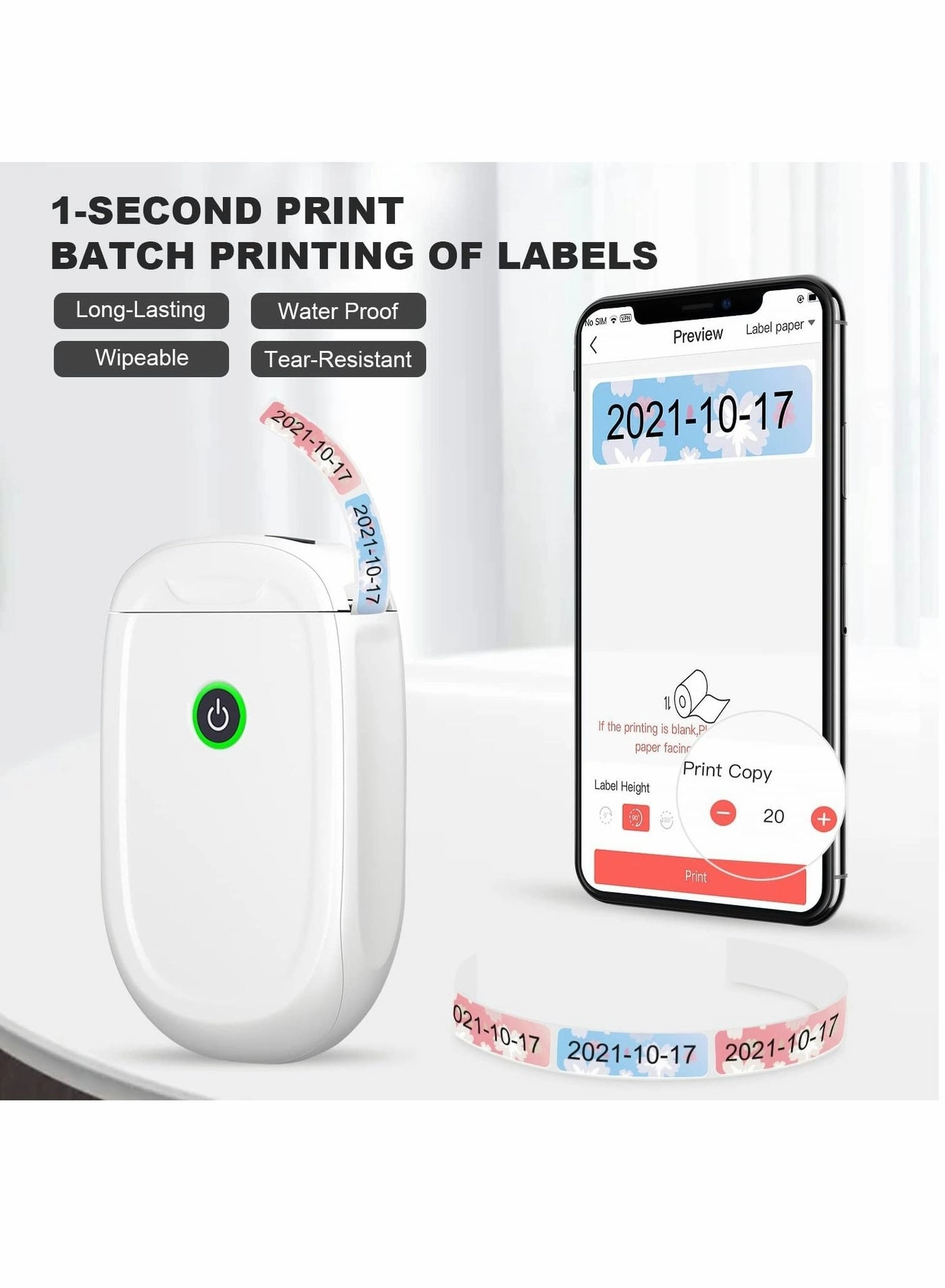 WP9510 - Thermal Printing 40x12 mm