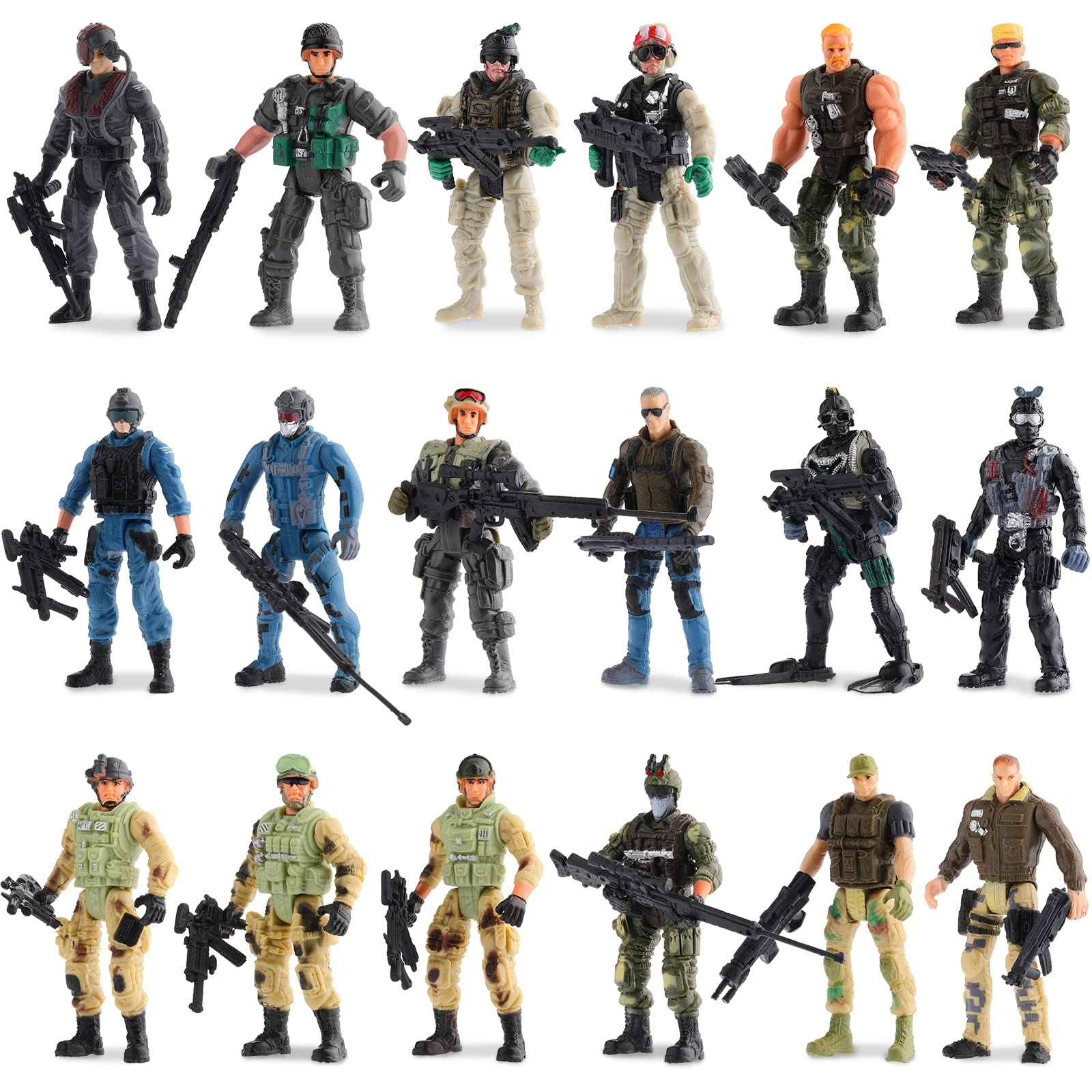 Skylety Special Forces Army Men - 18 Pcs