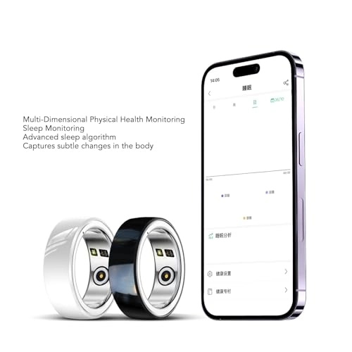Smart Ring Health Tracker - IPX8 Waterproof 20mah Approx. 7 Days