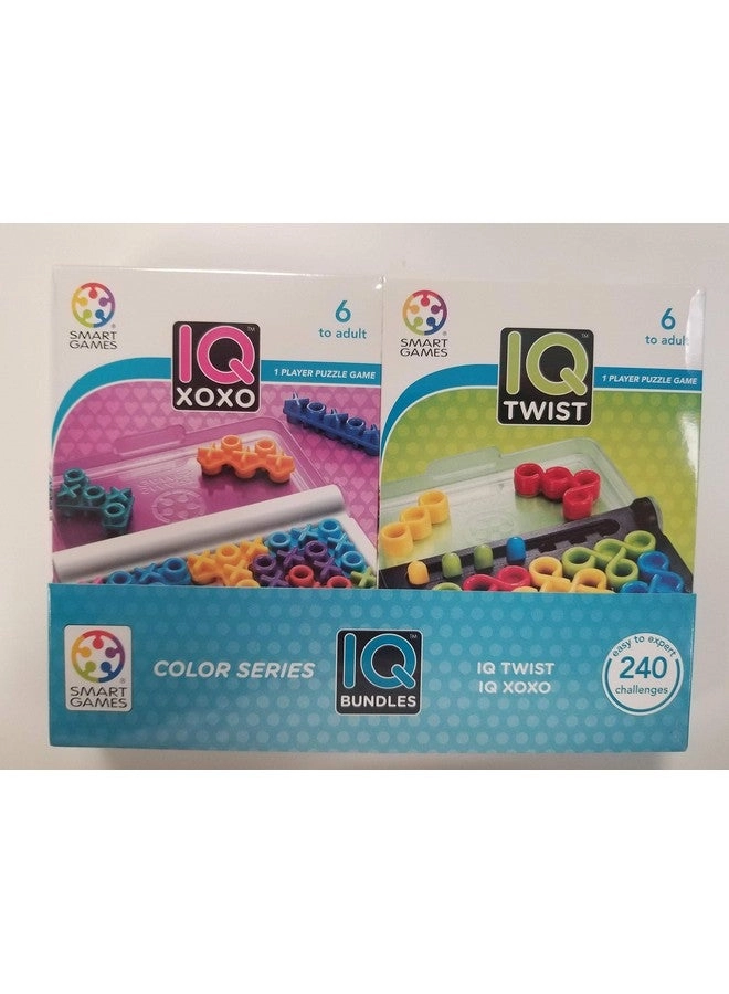 SmartGames Iq Twist - Color Series + Iq Xoxo - 240 Challenges For Ages 6-Adult
