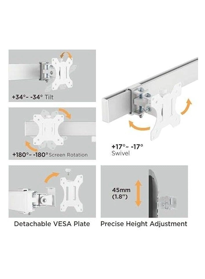 Dual Monitor Mount - 2 Monitors 32 inches 75mm or 100mm