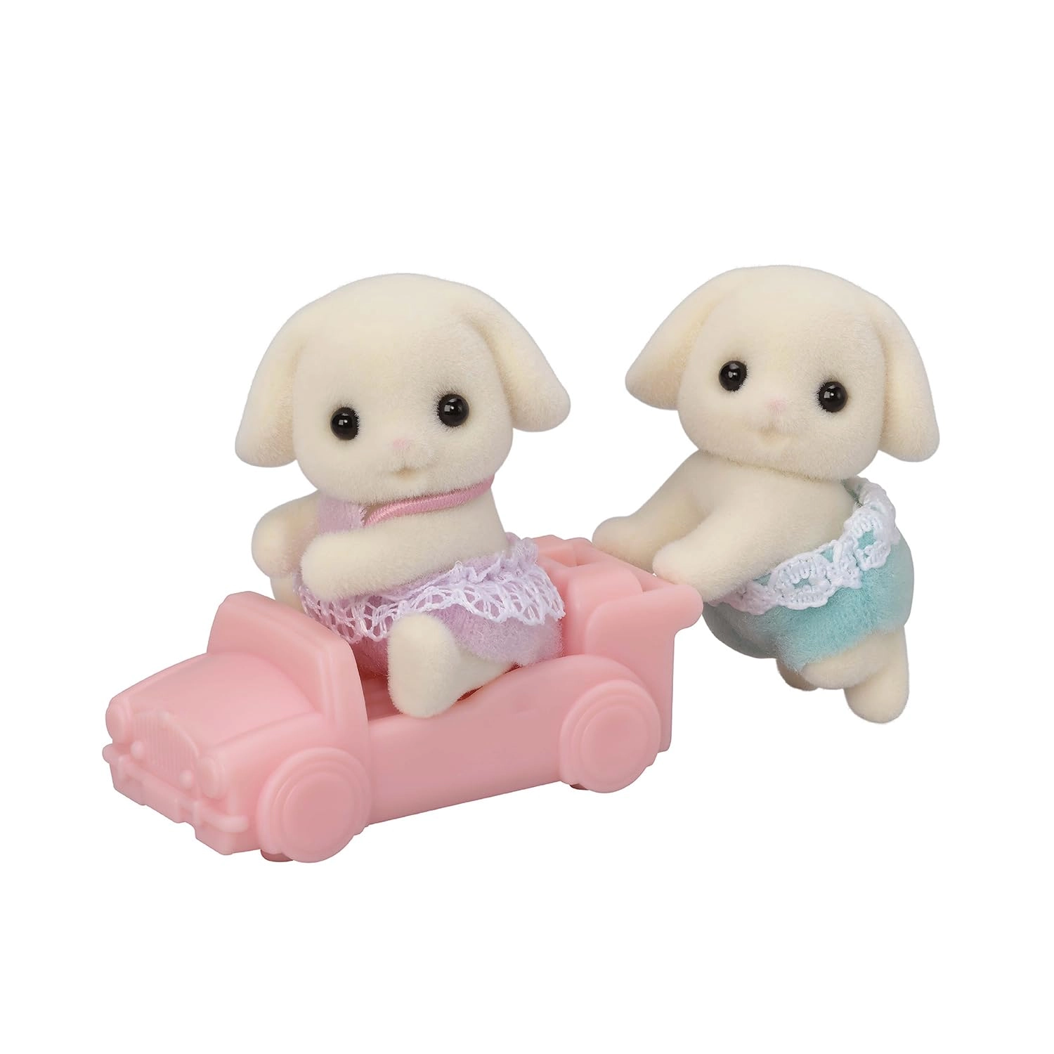 Calico Critters Collectible Doll Figures - Flora Rabbit Twins 2 pcs