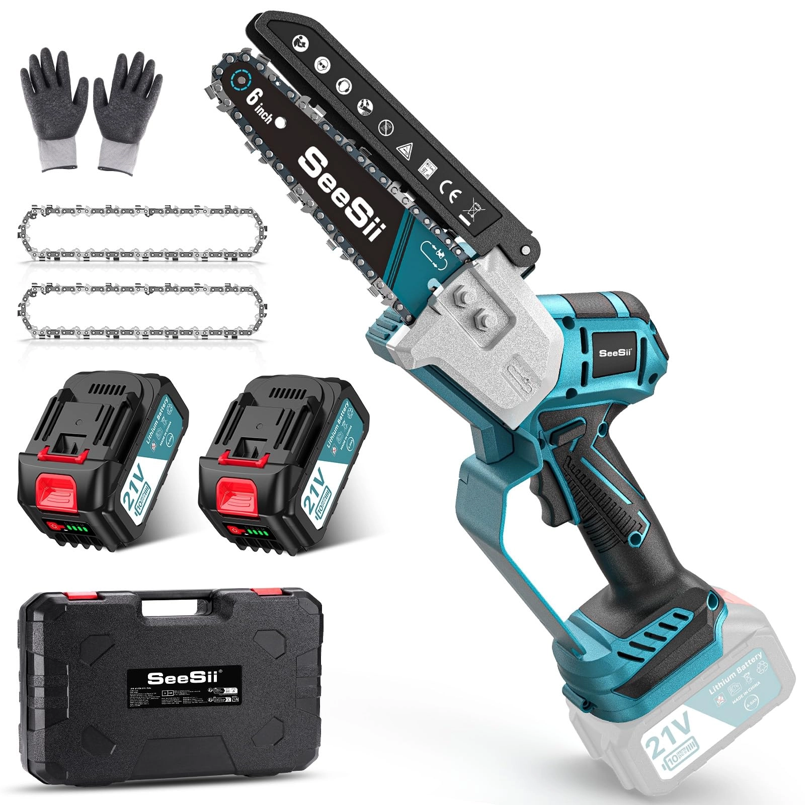 Seesii Brushless Mini Chainsaw - 800W