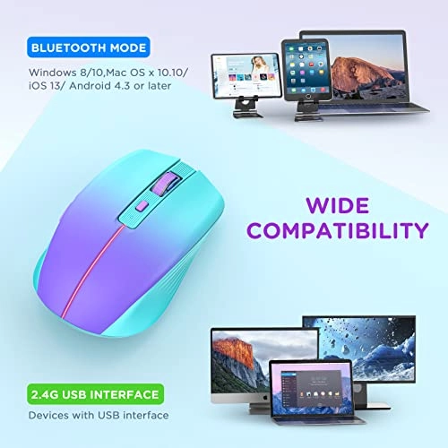 Tri-Mode Rechargeable Mouse - Wireless