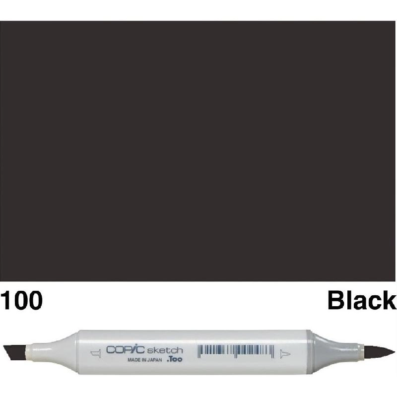 Copic TYP-100 - Black Twin Tip