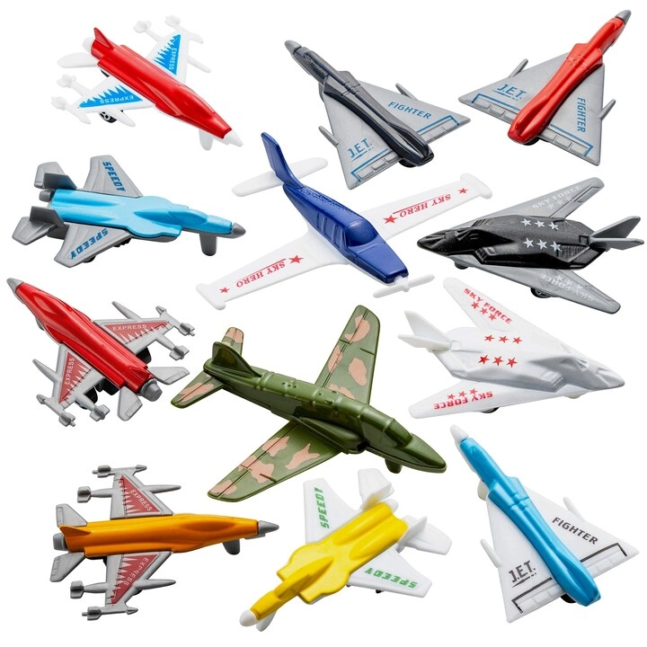 Bedwina Aircraft Plane Playset - 12 pcs Pack