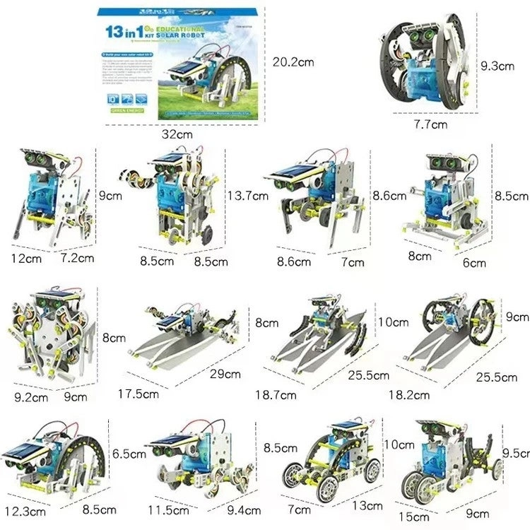 Solar Robot Kit Robotics - 8 years+ 12 pieces