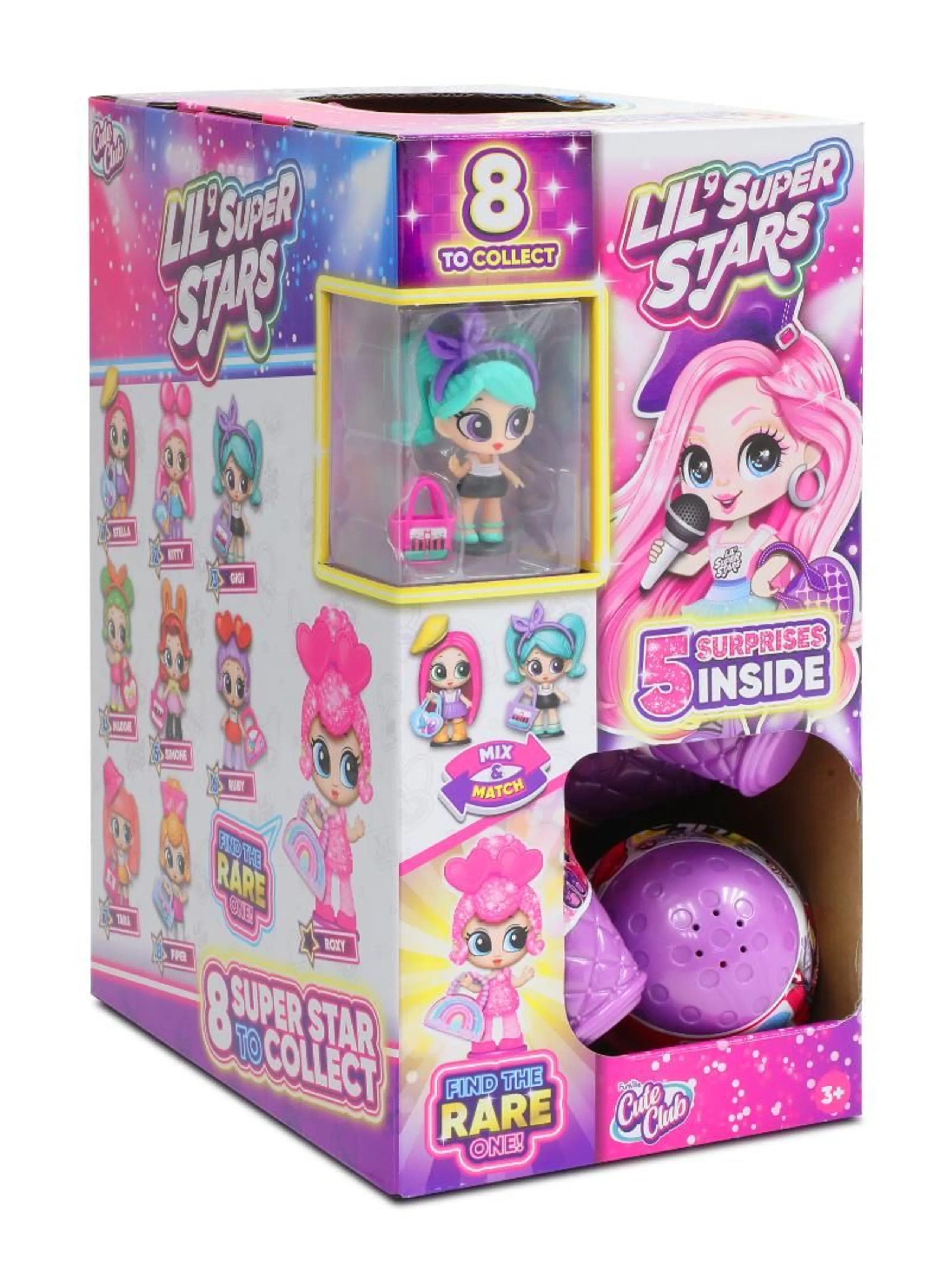 Funville Cute Club Super Stars Collectible - 3 yrs 8 pcs (2230191-22104)