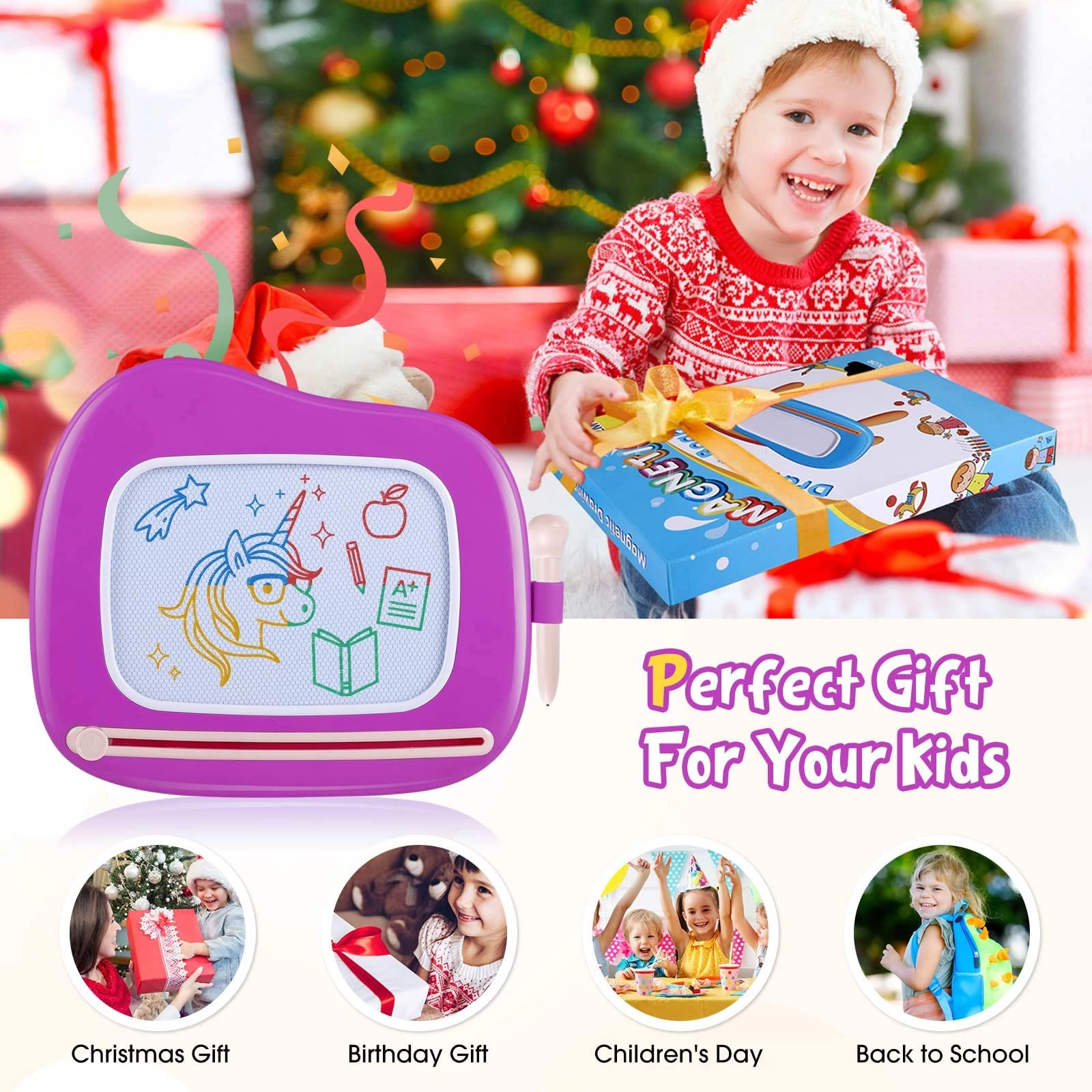 Magnetic Drawing Board - 1 2 3 Year Old Girls
