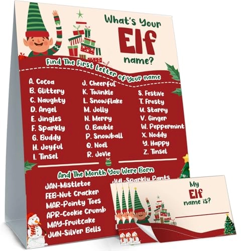 What is Your Elf Name Game - Baby 31.0 Count