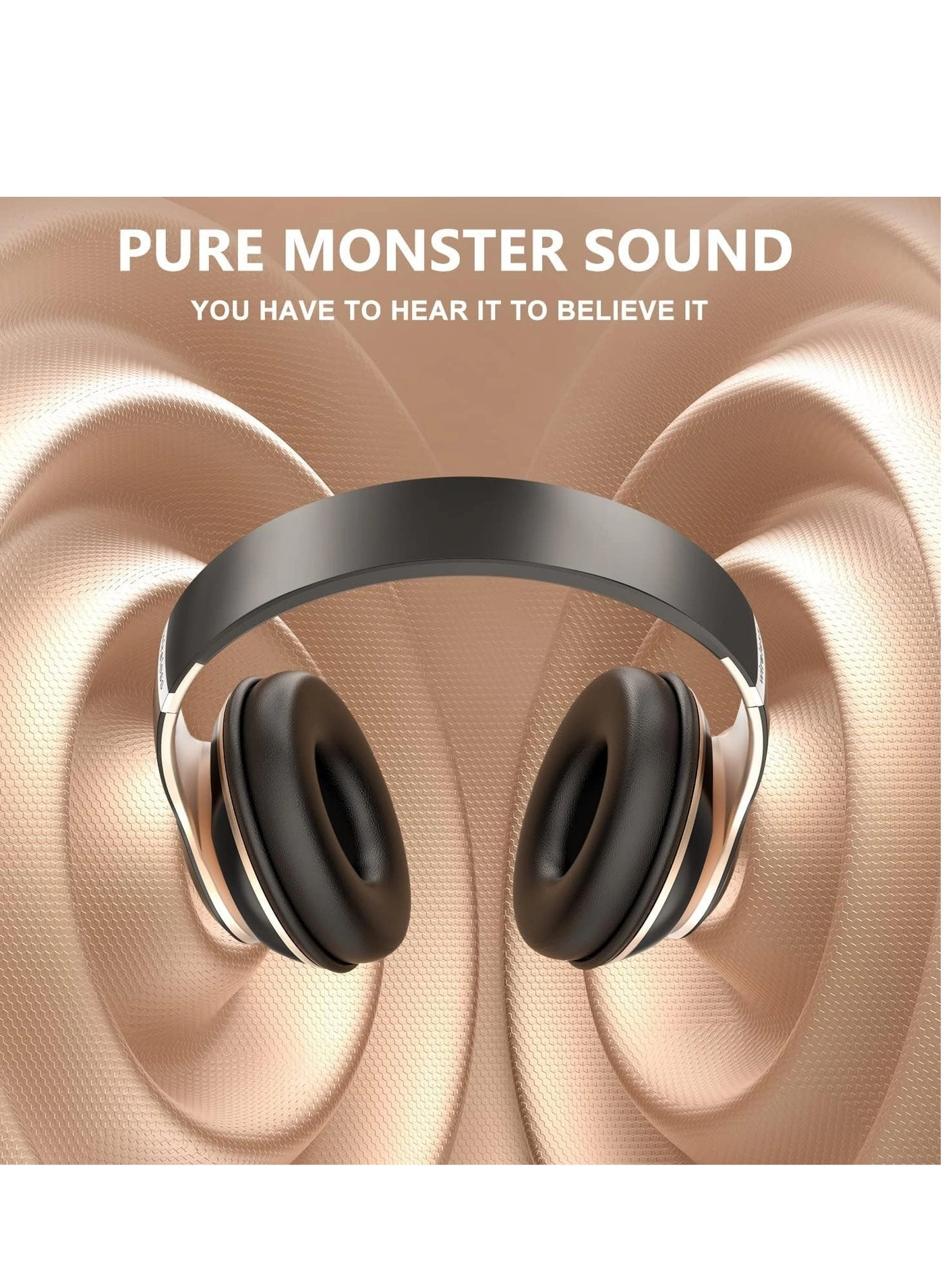 Retro Folding Style Wireless Bluetooth Subwoofer Headphones - Wireless Headset