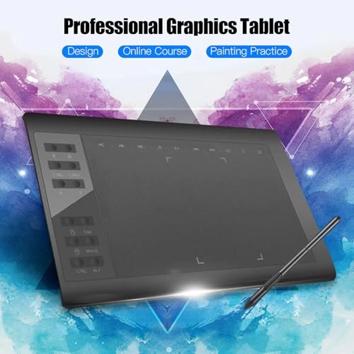 Digital Graphic Tablet - 10x6 Inch 8192 Levels