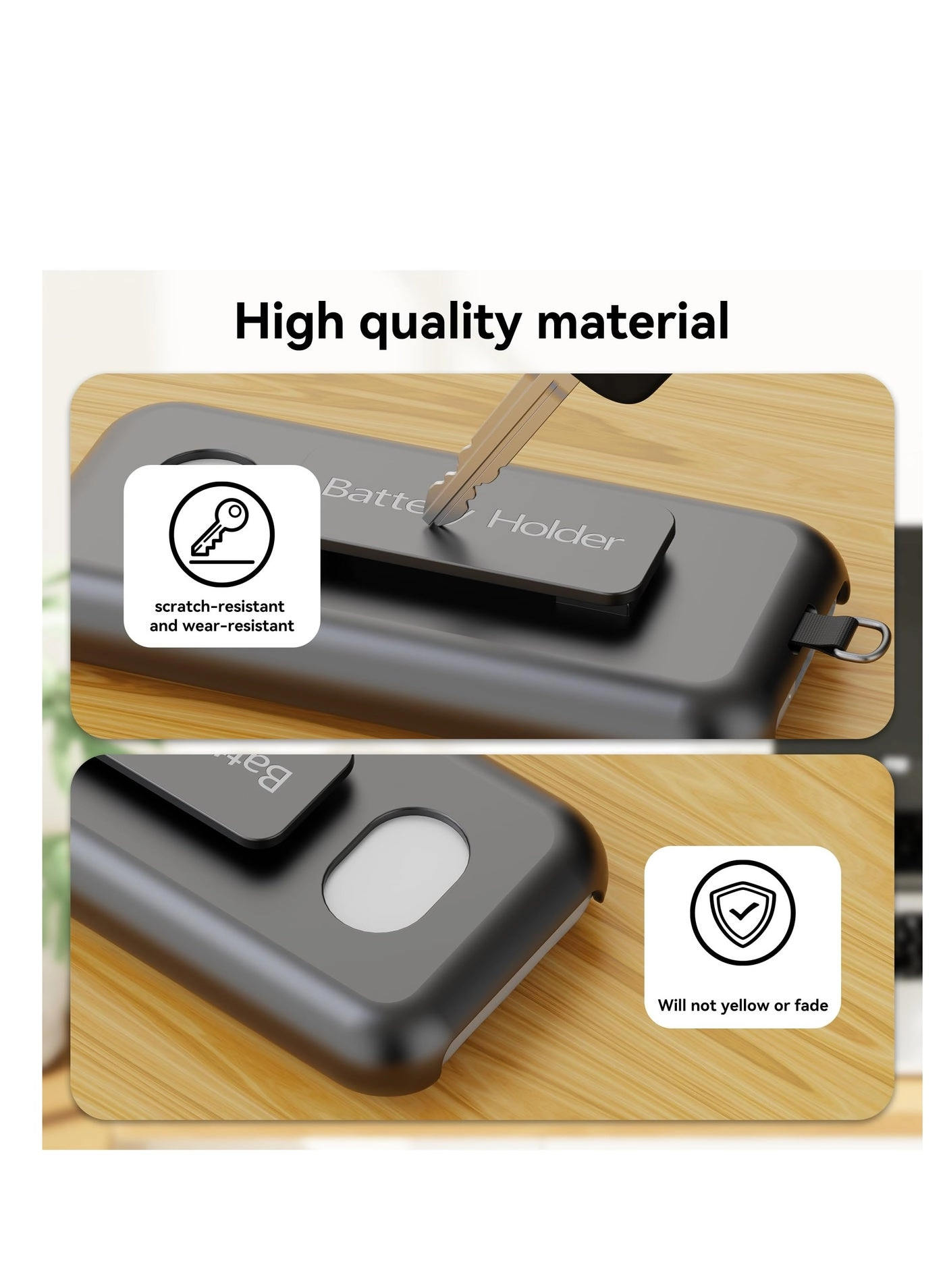 Battery Case - Portable Waterproof Belt Clip