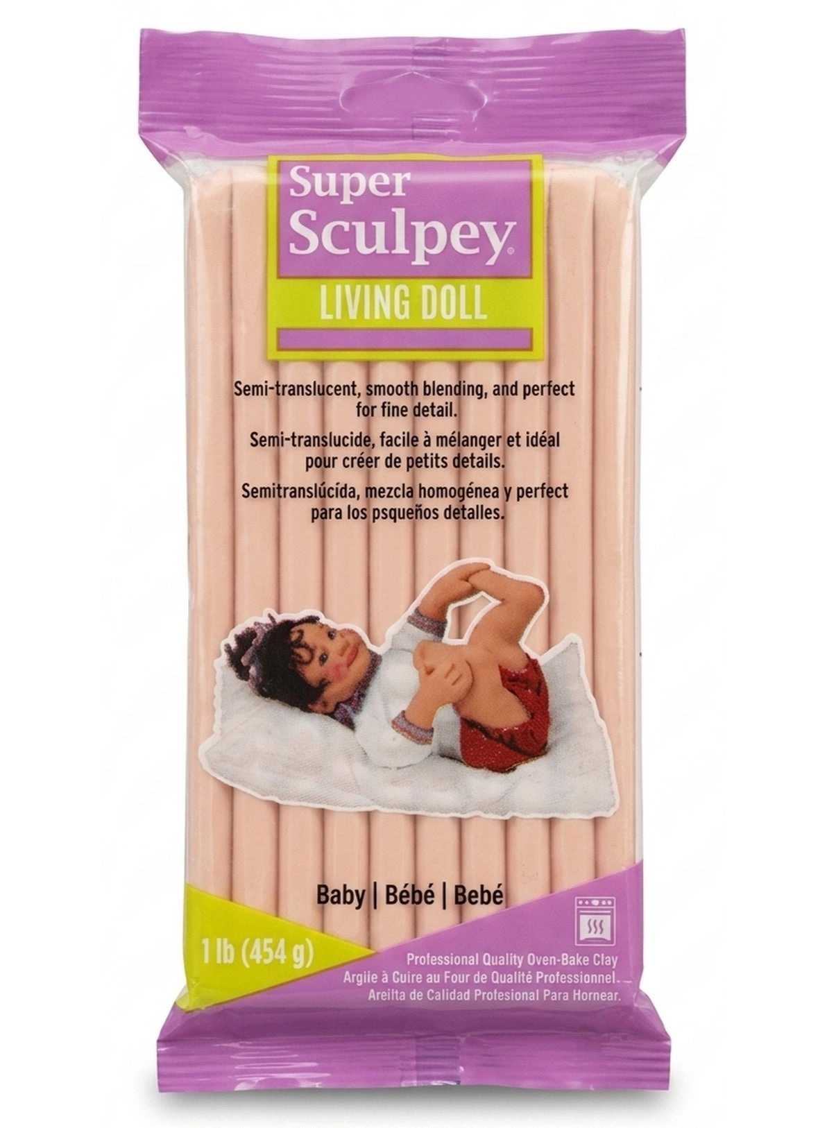 Super Sculpey Living Doll Baby - Polymer Modeling Clay 454 g