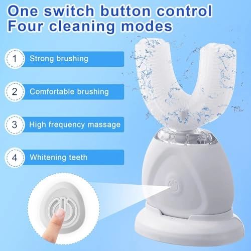 Ultrasonic Electric Toothbrush - U Shaped 360 Degrees USB Charging