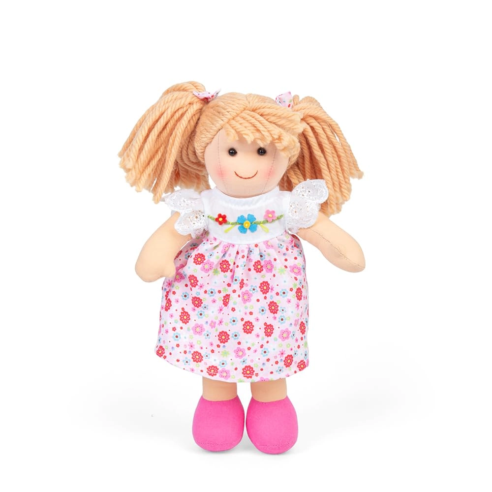 Bigjigs Toys Georgia Doll - Small 28cm Pink