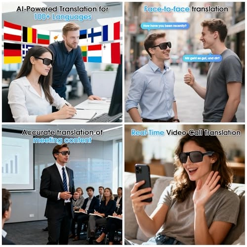 AI Smart Bluetooth Glasses - Grey