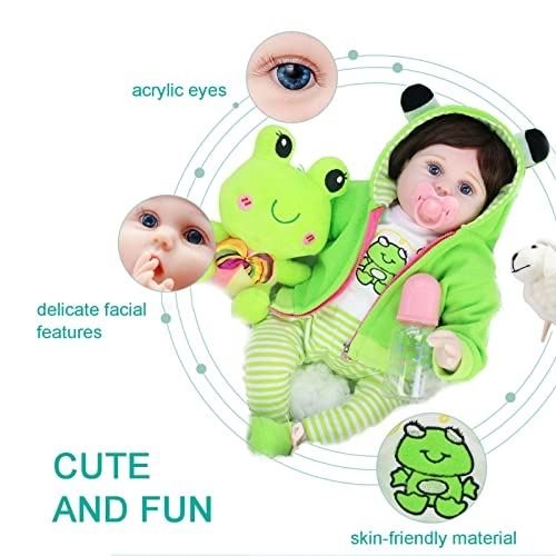 Reborn Baby Doll - 55cm 22" Vinyl Cotton Body