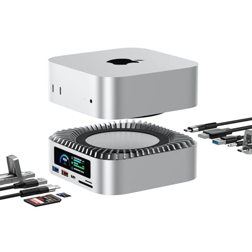 Raycue Mac Mini M4 Dock - M.2 NVMe/SATA 4K60Hz 10G USB