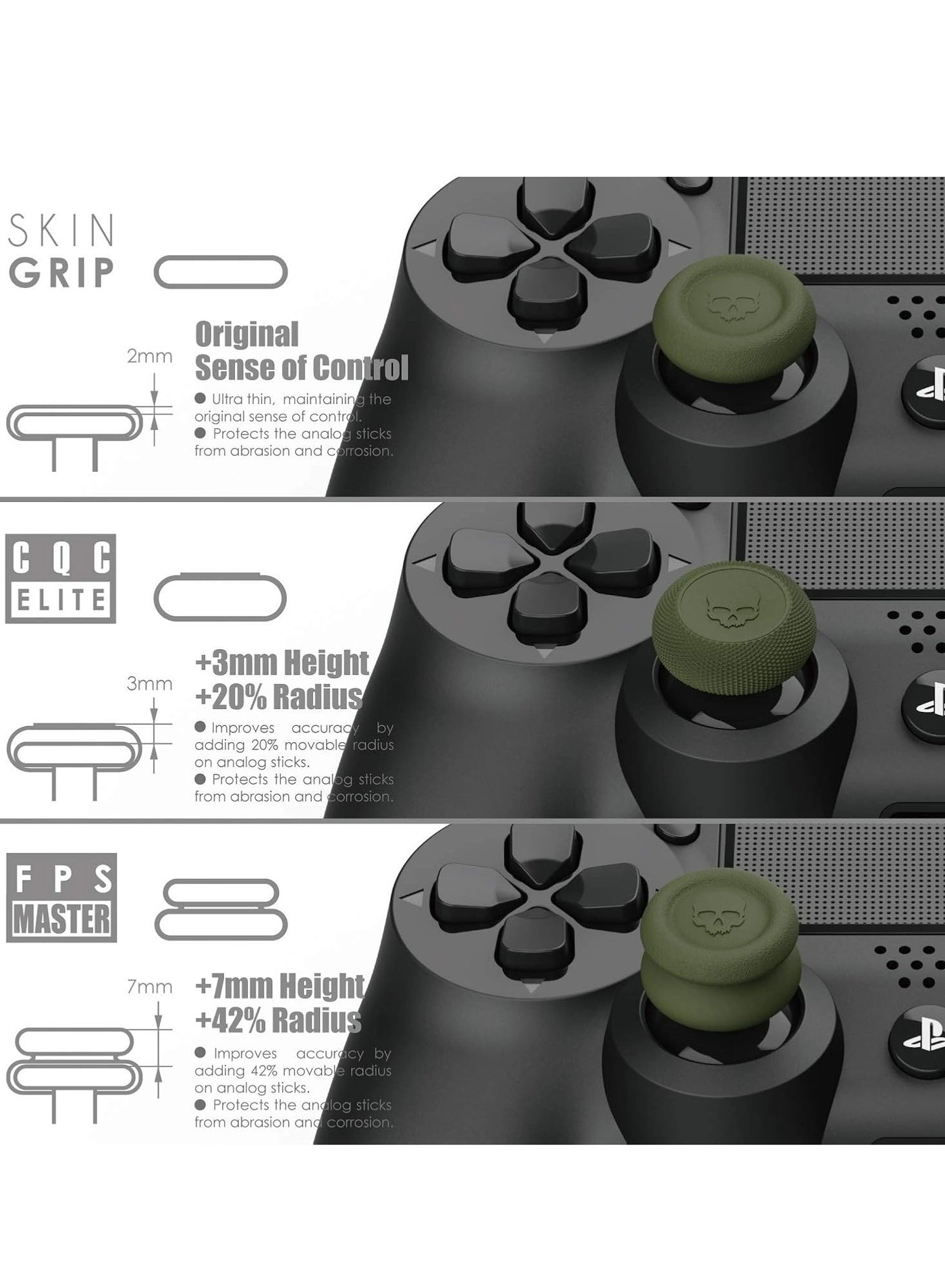 Thumb Grip Caps - Switch Pro Controller PS5 PS4 Slim Pro Controller