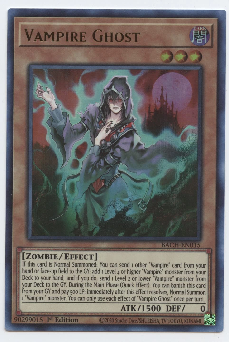 Yu-Gi-Oh! Vampire Ghost BACH-EN015 - 1st Edition