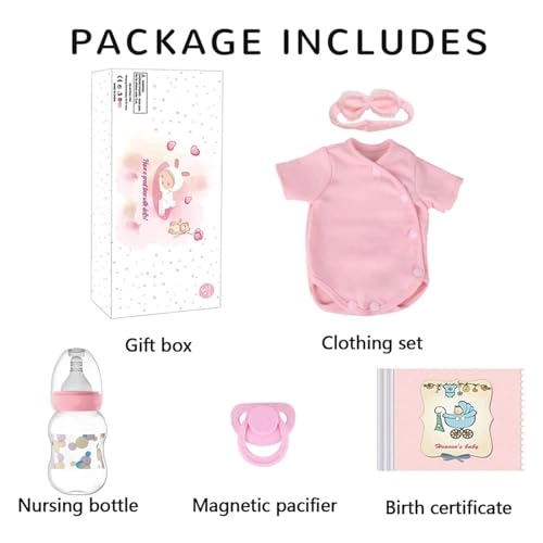 Lucy Reborn Baby Doll - 18 Inch Silicone Vinyl Cloth Body