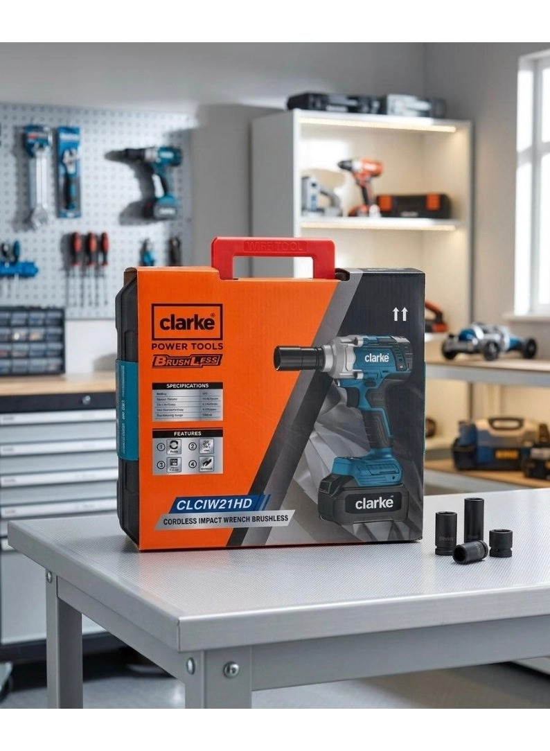 Cordless Impact Wrench - 550 N.M 1/2″