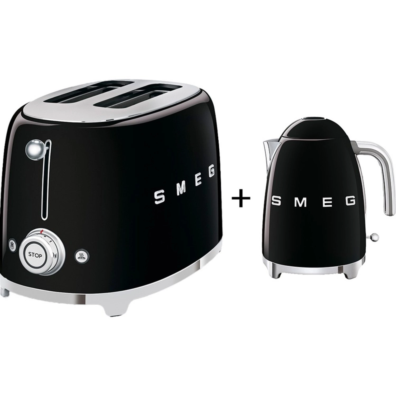50's Style 2 Slice Toaster + Electric Kettle KLF03PGUK