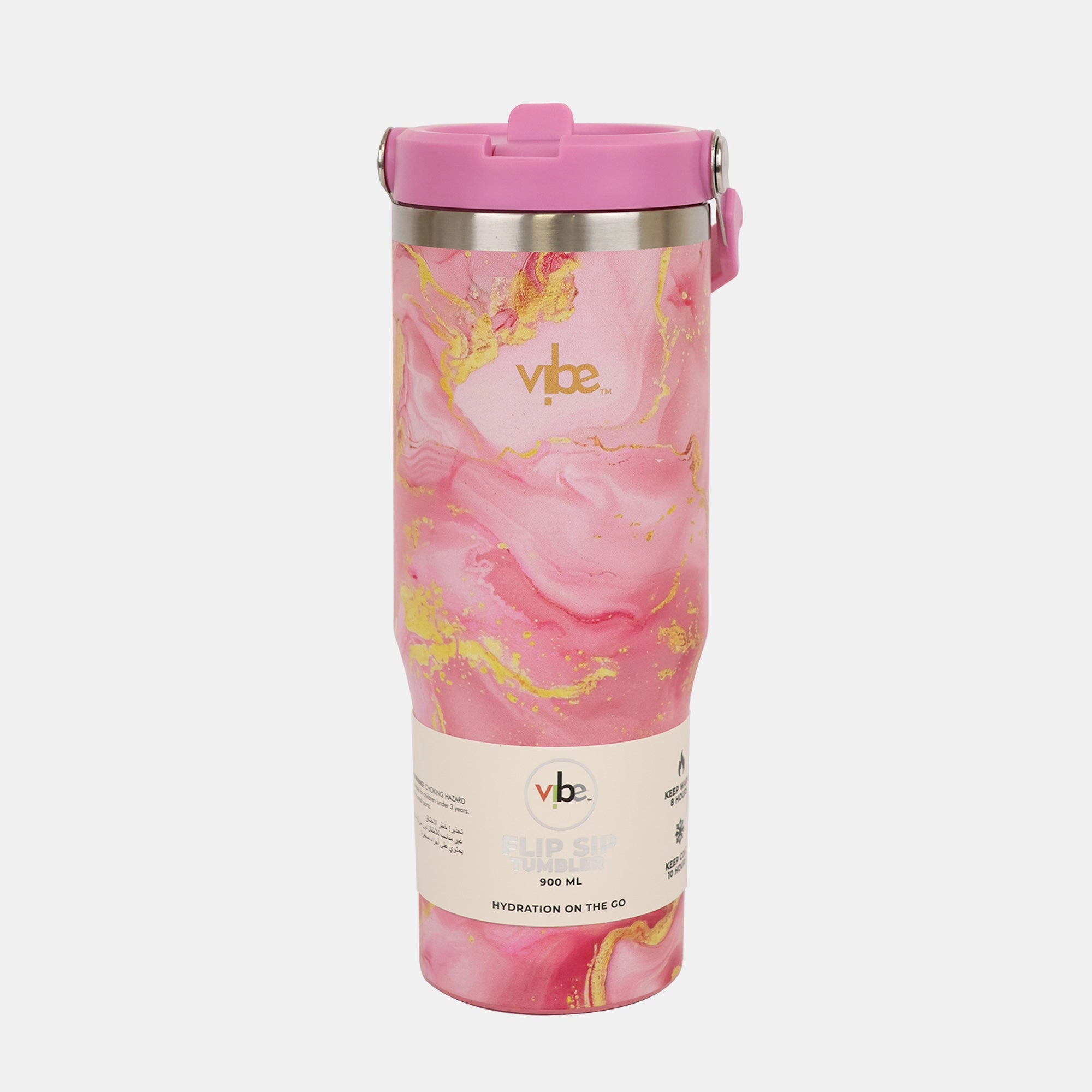 Vibe Flip Straw Insulated Bottle - 900 ml