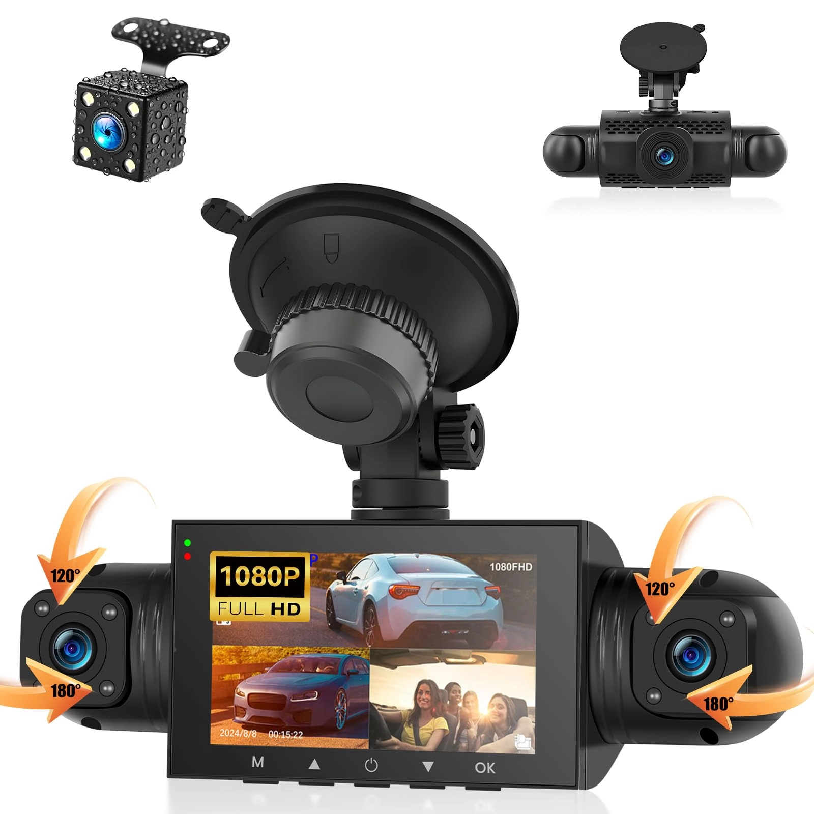 SIXTOP 4 Kanal Dashcam - 1080P 30FPS