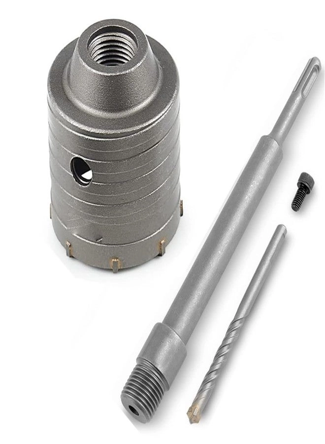 uptodateproducts Masonry Hole Saw Cutter + Extension Shank Drill Bit + Wrench - 60mm to 300mm Brick Concrete Cement Stone