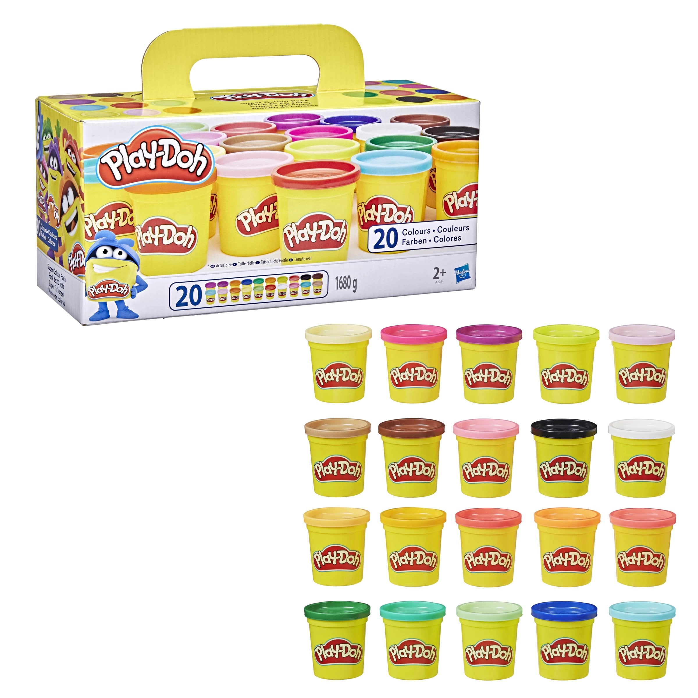 Hasbro Play-Doh Super Color Pack - modelling compound 20 pcs.