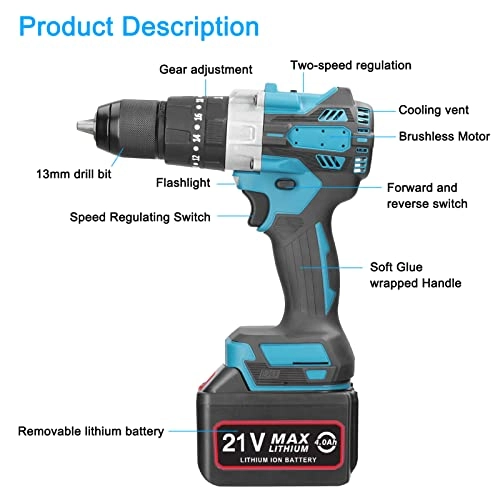 Electric Drill - 21V 1300mAh