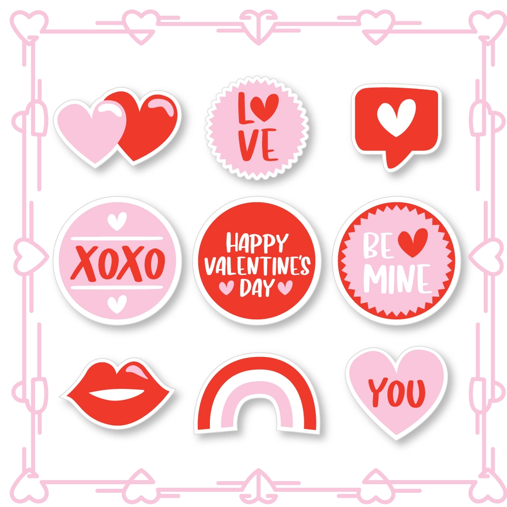 Twinkle Hands Special Love Stickers - 9 Stickers