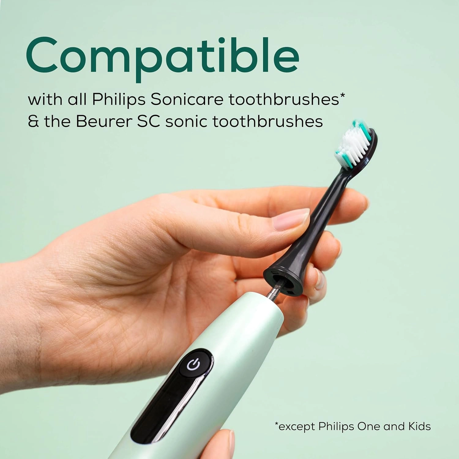 SC Classic Clean - 4 Replacement Brushes Philips Sonicare compatible Medium Hardness