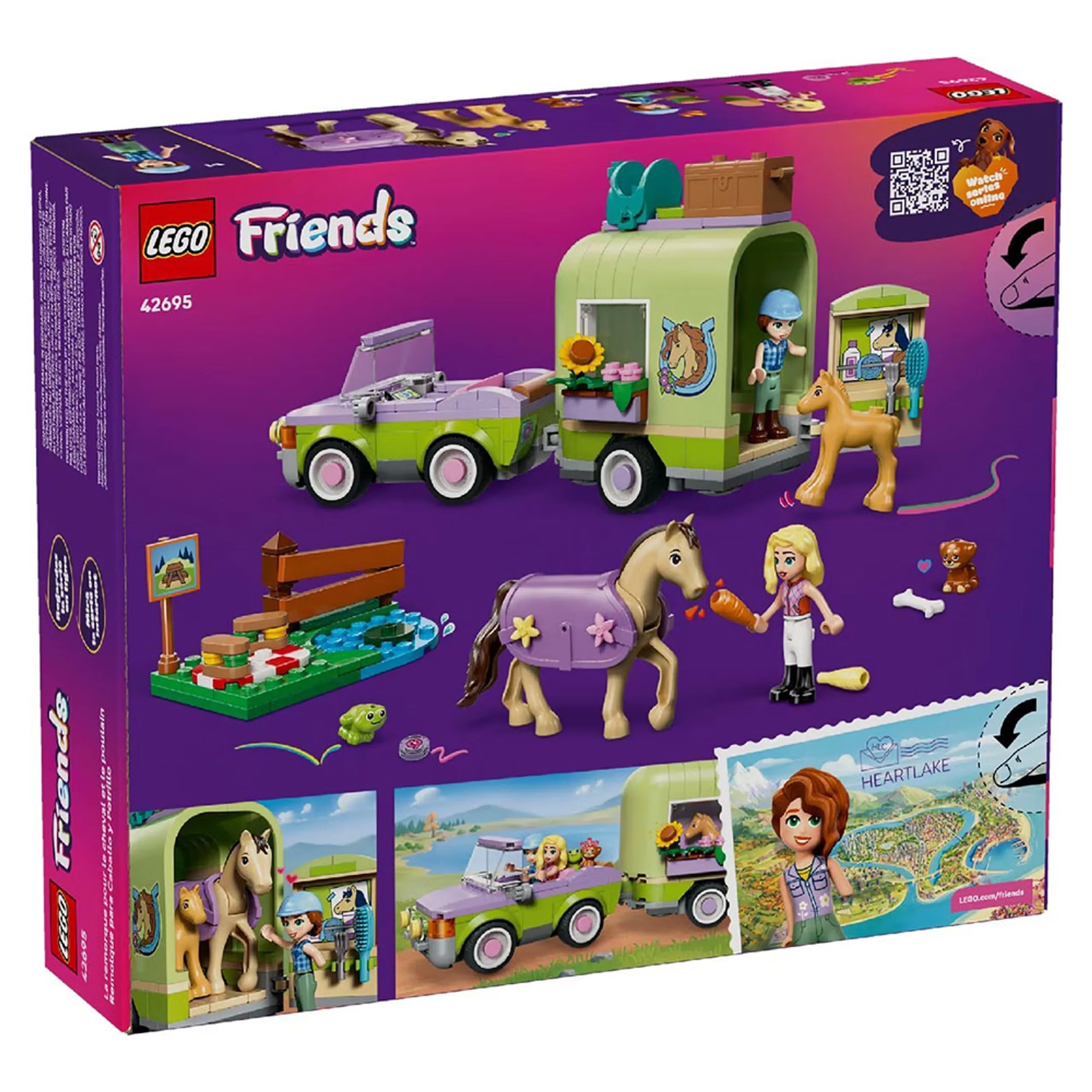 Friends Horse & Baby Foal Trailer (42695)