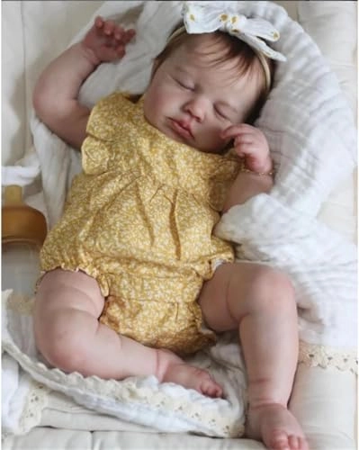 Loulou Reborn Baby Doll - 20 inch Full Body Vinyl Girl Ages 3+