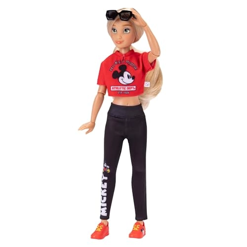 Mickey Mouse Fashion Doll - 11.5" Tall 13 Points of Articulation Two Complete Mix-and-Match Outfits