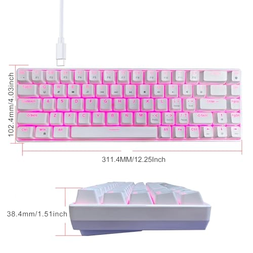 Mechanical Game Keyboard - 68Keys Backlights
